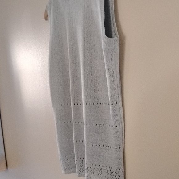 👍 Lowest Price🍁 Mint Green Sweater Vest With Ribbed Knit - Picture 4 of 6